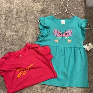 Lot/bundle of 2 Short sleeve Girls Top - Size 12